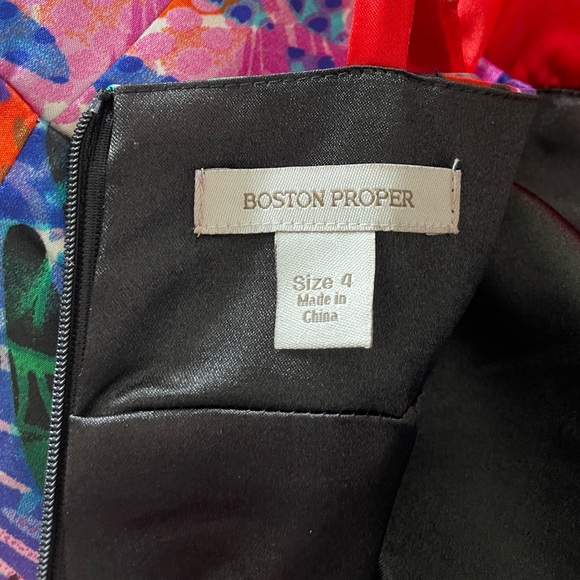 Boston Proper Sexy Splashy Rocker Dress, Size 4 - Picture 5 of 5